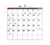 2025年1月営業日カレンダー
