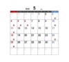 2025年5月営業日カレンダー